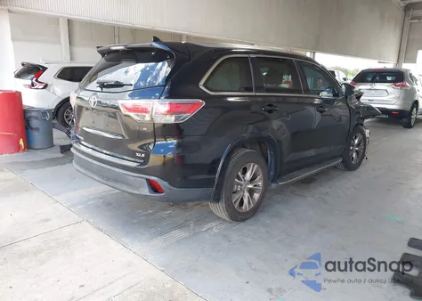 2015 Toyota Highlander Xle V6 z USA, uszkodzony, nr VIN 5TDKKRFH0FS097629